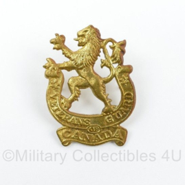 Canadese Wo2 cap badge  Veterans Guard of Canada - Kings Crown - 5 x 3,5 cm - origineel