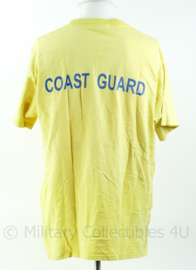 Geel t-shirt Nederlandse Marine Coast Guard, regio Aruba Curaçao Maat L - Origineel