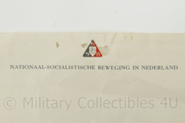 WO2 NSB briefpapier - 34 x 21½ cm - origineel
