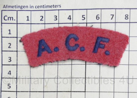 Britse leger ACF Army Cadet Force shoulder title - 8 x 3 cm - origineel