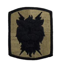 US Army Signal Brigade patch subdued - 7 x 6 cm - origineel