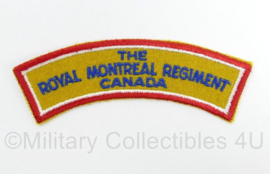 Canadese leger The Royal Montreal Regiment Canada shoulder title - 12,5 x 4,5 cm - origineel