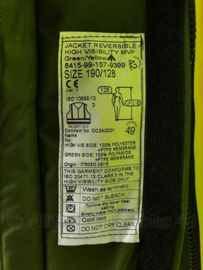 Jacket Reversible High Visibility MVP parka omkeerbaar met reflecterende strepen - fluorgeel/groen - maat 170/104 - origineel