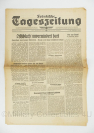 WO2 Duitse krant Tageszeitung nr. 195 21/22 augustus 1943 - 47 x 32 cm - origineel