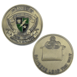 US 1st Rangers BN coin - Ranger lead the way - 40 mm diameter