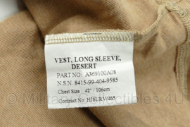 Britse leger Vest Long Sleeve Desert Vlamwerend ondershirt 2008 lange mouw - borstomtrek 106 cm - nieuw - origineel