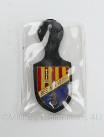 Militaire Res Non Verba borsthanger - 9 x 4 cm - origineel