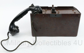 WO2 Duitse veldtelefoon Feldfernsprecher 43 uit 1944 - 28 x 9 x 22 cm - origineel