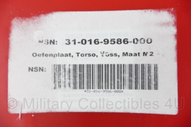 Ballistische Oefenplaat Torso Voss Ten Cate Advanced Armour Front Back Hard Ballistic Plate met realistisch gewicht voor Gewichtsvest - 32 x 24,5 x 2 cm. -  origineel