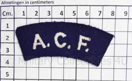 WO2 Brits paar shoulder Titles. Army Cadet Force ACF - 8 x 3 cm - origineel