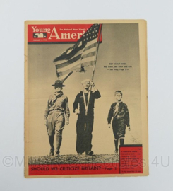 WO2 US Young America The National News Weekly for Youth Magazine tijdschrift - February 8, 1945 - 34,5 x 27 cm - origineel