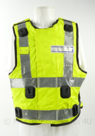 Britse politie fluor geel vest met portofoon houders S.A.T. - meerdere maten - origineel