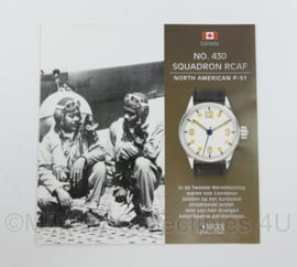 Atlas Pilot Watch Collection WO2 Canadees No. 430 Squadron RCAF North American P-51 - NIEUW - replica