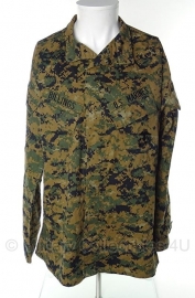 US Marine Corps Marpat jas - Digital Woodland - Medium Long - met insignes - origineel