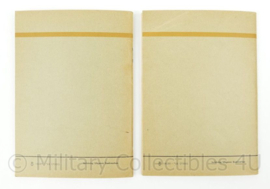 KL voorschrift camouflage deel 1 en 2 1949/1950 - 17 x 12 cm - origineel