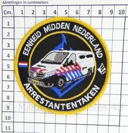 Eenheid Midden Nederland Arrestantentaken embleem - met klittenband - diameter 9 cm