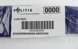 Nederlandse Politie epauletten schouderbedekking Inspecteur - huidig model - nieuw in verpakking - 13 x 5 cm - origineel