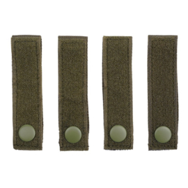 MOLLE velcro strap hook + loop 4 stuks - Groen of Zwart - nieuw gemaakt