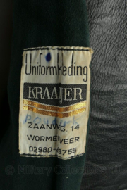 Vintage Brandweer lederen jas met broek - maat 52 - origineel