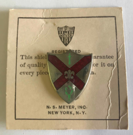 US Army Infantry Regiment Unit Crest embleem metaal - 3 x 2,5 cm - maker Meyer - origineel