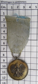 Poolse medaille - Medal of the borderland soldiers association for services to the polisch cause - 4 x 11 cm - origineel