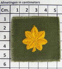US Army kraag insigne met rang Major - WO2 tot en met Vietnam oorlog - afmeting 5 x 5 cm - origineel