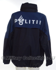 Politie regenjas - Nederlands - origineel - donkerblauw/zwart - maat Medium