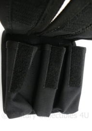 Politie zwarte MOLLE triple pouch - 15½ x 14 x 3 cm - licht gebruikt - origineel