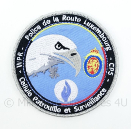 Belgische Politie WPR CPS Police De La Route Luxembourg embleem - met klittenband - diameter 9 cm