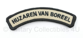 KL Nederlandse leger Huzaren van Boreel straatnaam met klittenband - 10,5 x 3,5 cm