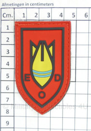 EOD Defensie embleem PVC - met klittenband - zeldzaam - 7,5 x 4,5 cm -  origineel