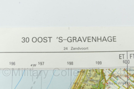 Defensie stafkaart 30 Oost 's-Gravenhage 1 : 50 000 - 60 x 57 cm - origineel
