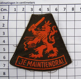 KL Koninklijke Landmacht arm embleem leeuw - Je Maintiendrai - DT 1963/2000 - 7 x 8 cm - origineel