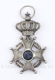 Belgische "orde van Leopold II" Zilver medaille - Origineel