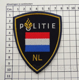 Nederlandse Politie embleem - Internationale missies - met klittenband - 10 x 8 cm