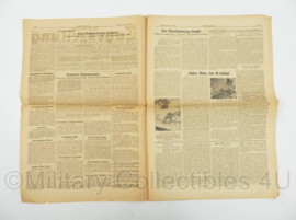 WO2 Duitse krant Frankische Tageszeitung nr. 156 7 juli 1943 - 47 x 32 cm - origineel