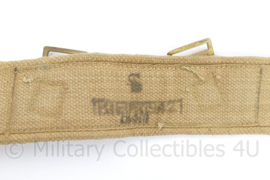 Wo2 Britse Koppel khaki webbing 1942 - maat Small - 95 x 5,5 cm - origineel