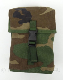 Korps Mariniers Forest Camo Woodland Camo opbouwtas MGV Algemeen GROOT - MOLLE - licht- tot ongebruikt - afmeting 16 x 22 cm - origineel