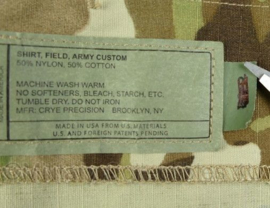 US Army Multicam Army Custom field shirt - zomer variant - merk Crye Precision - zeer zeldzaam - nieuw - maat Medium Regular - origineel