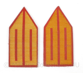 KL KMA Militaire Academie kraagspiegels - 8½ x 4 cm - origineel