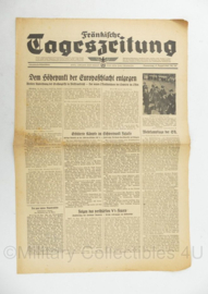 WO2 Duitse krant Frankische Tageszeitung nr. 192 17 augustus 1944 - 47 x 32 cm - origineel