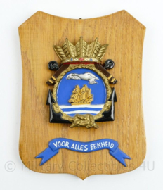 Wandbord Marine Voor Alles Eenheid Squadron I - 18,5 x 14,5 x 1 cm - origineel