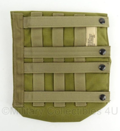 KL Landmacht en US Army coyote gasmask pouch MOLLE - maker Eagle Industries gas mask pouch - afmeting 26 x 23,5 cm - origineel