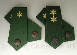 Bundespolizei rangen set - hoogste rang - groen met gele ster - origineel