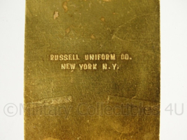 Amerikaanse kraagspiegels (onbekend) - russel uniform co new york - 4 x 10 cm - origineel