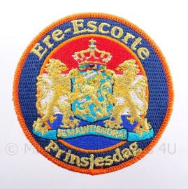 Nederlands embleem "Ere-escorte Prinsjesdag" - met klittenband - diameter 9 cm