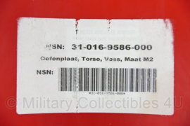 Ballistische Oefenplaat Torso Voss Ten Cate Advanced Armour Front Back Hard Ballistic Plate met realistisch gewicht voor Gewichtsvest - 32 x 24,5 x 2 cm. -  origineel