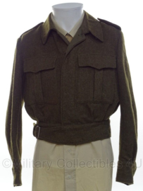 Nederlandse Battledress MVO jas 1956  -  Van Essen artillerie  -  maat 48 1/4  -  origineel