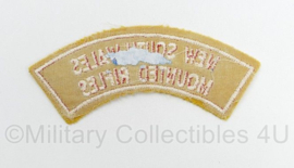 Britse leger New South Wales Mounted Rifles shoulder title - 11 x 4,5 cm - origineel