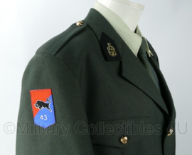 KL Nederlandse leger DT2000 43MECHBAT 43 Gemechaniseerde Brigade Technische Dienst uniform jas met broek - maat 56 1/2 - nieuw - origineel